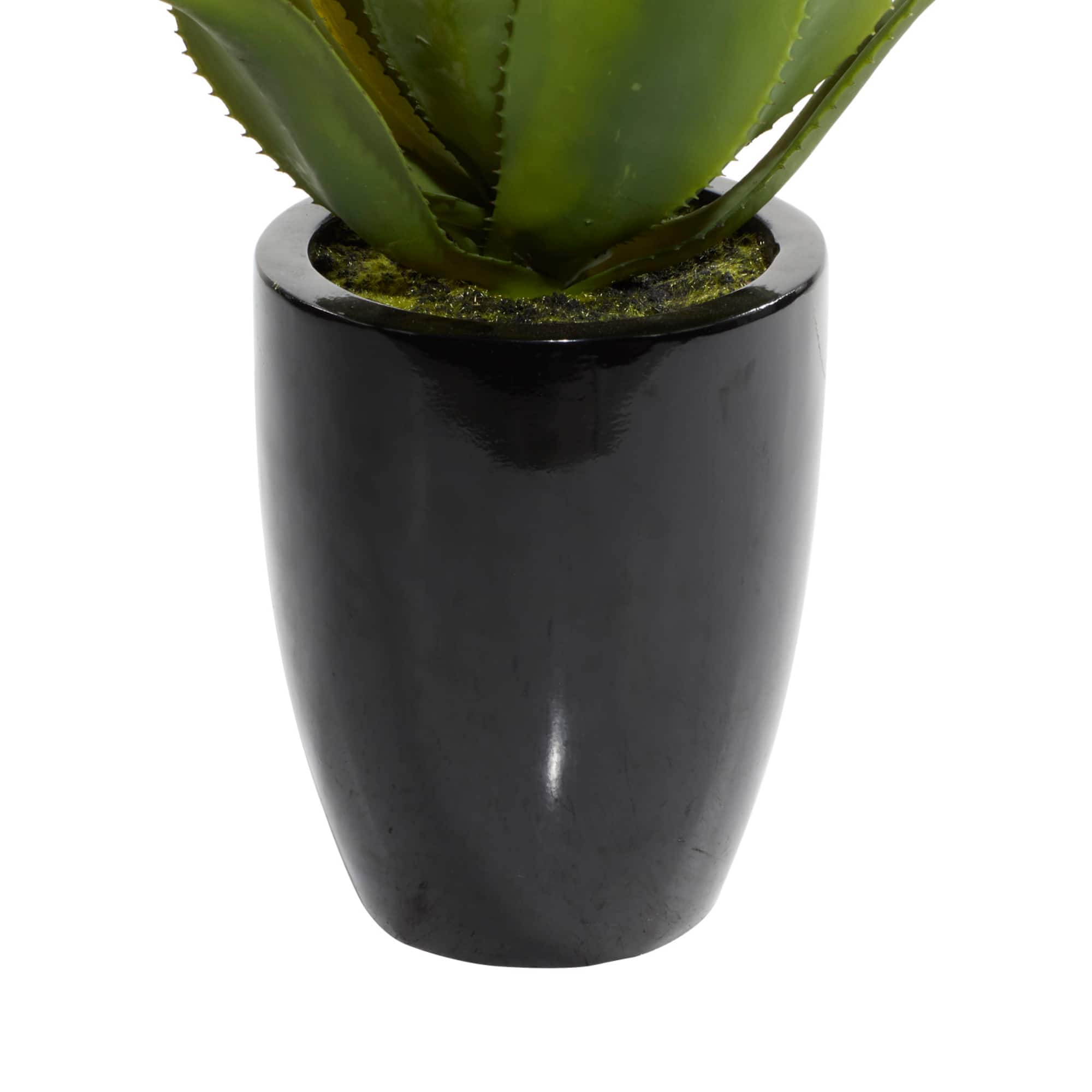22" Potted Contemporary Succulent Artificial Foliage